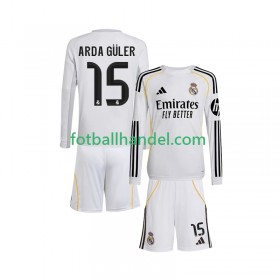 Barn Fotballdrakter Real Madrid Arda Guler 15 Hjemme 2025-26 Langermet